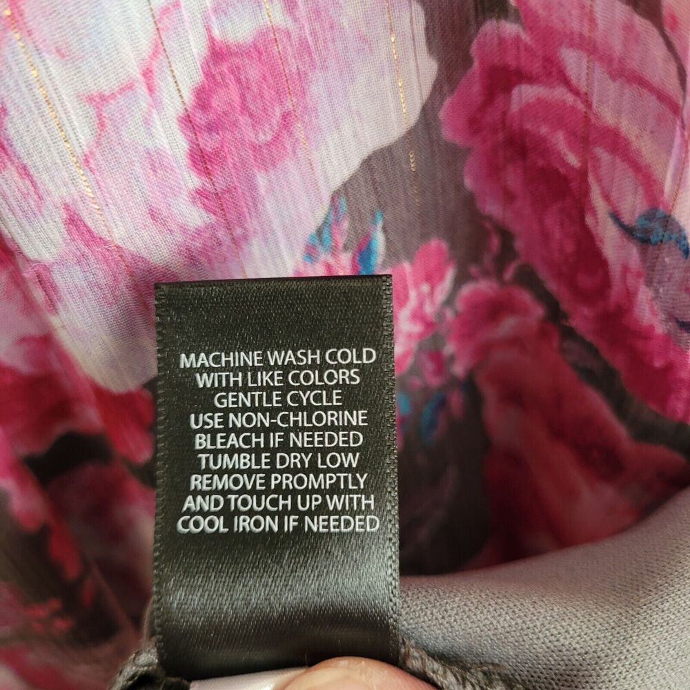 torrid Pink Floral Midi Dress with Blue Accents - Picture 9 of 14
